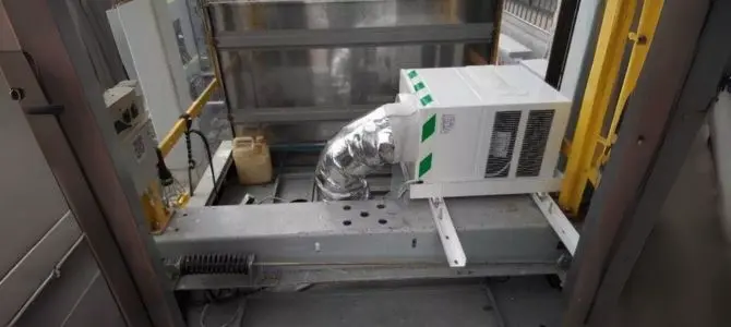 elevator ac fan runs, but there’s no cooling