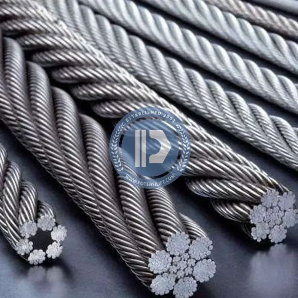 elevator wire rope 8*19s+nf 16.0