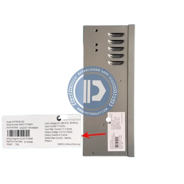 for otis inverter ovfr03b 402 kba21310abf1