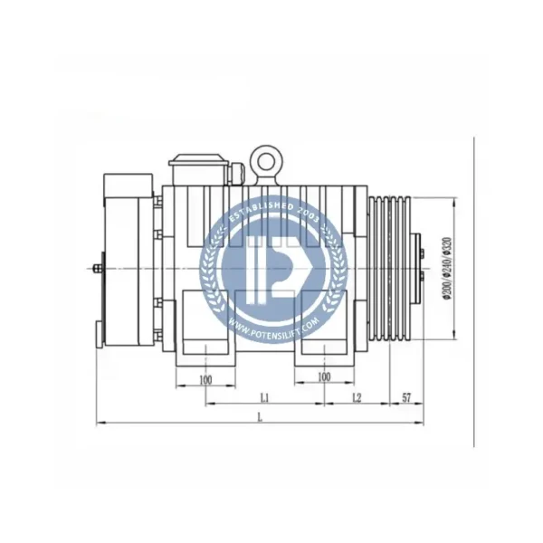 for monadrive elevator traction machine mona200 450kg 1.0m/s