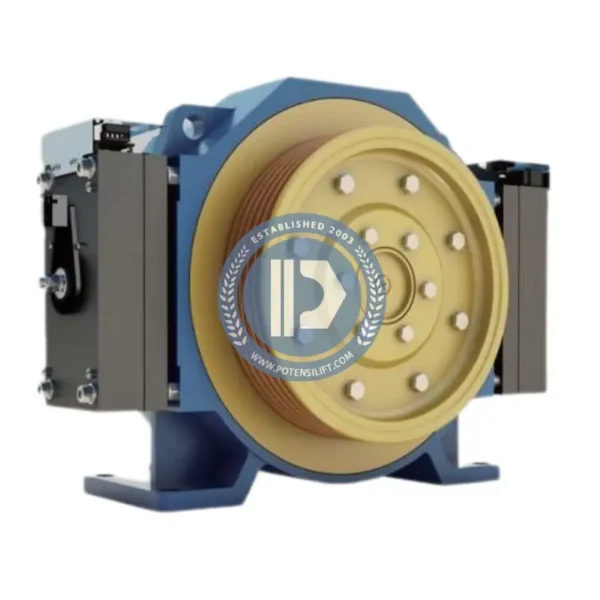 gearless traction machine mck100,630kg,1.0m/s for monadrive