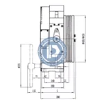 gearless traction machine mck200,630kg,1.0m/s for monadrive
