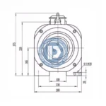 gearless traction machine mona200, 450kg, 1.0m/s for monadrive