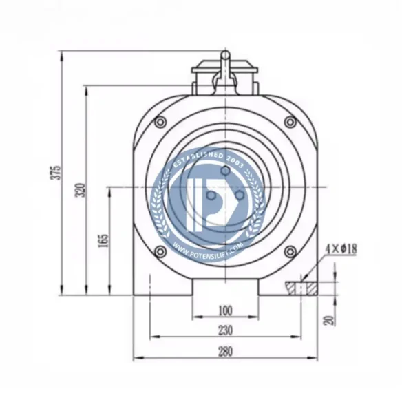 gearless traction machine mona200, 450kg, 1.0m/s for monadrive