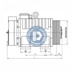 gearless traction machine mona200, 450kg, 1.0m/s for monadrive