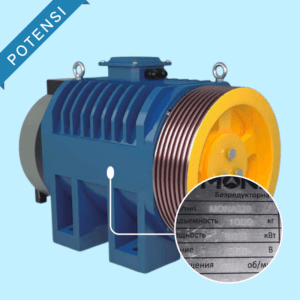 gearless traction machine mona320,630kg,1.0m/s for monadrive