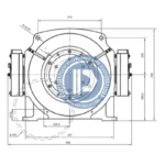 elevator gearless traction machine getm3.0h 200/1000 2s13 for xizi otis