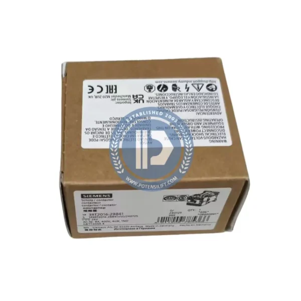 elevator contactor 3rt2016 2bb41‚ ac 3‚ 4 kw/400v‚ 24 vdc for siemens