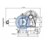 elevator geared traction machine yj200a, 630kg, 1.0m/s for torindrive