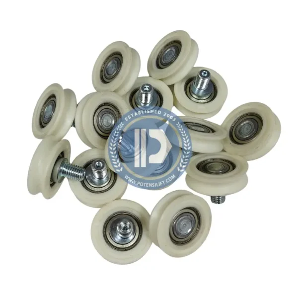 mine cab eccentric door roller 48mm pfr 03 pfr.03000000 for fermator