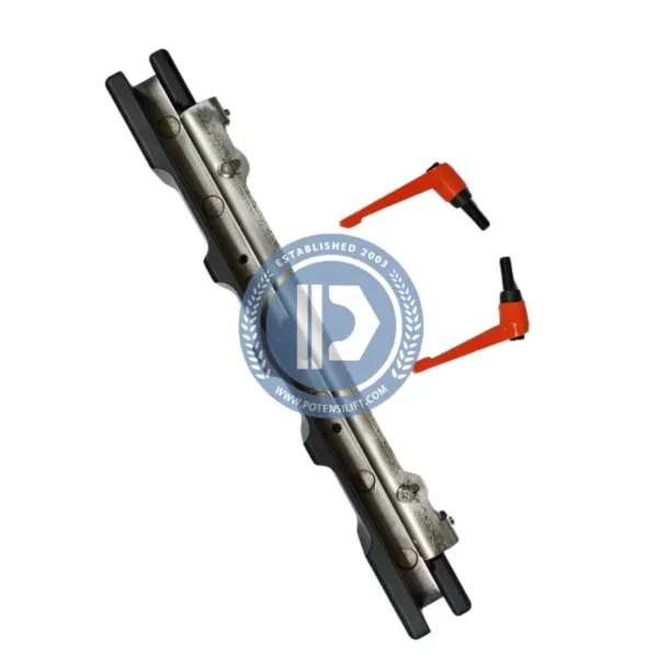 magnetic elevator guide rail connector