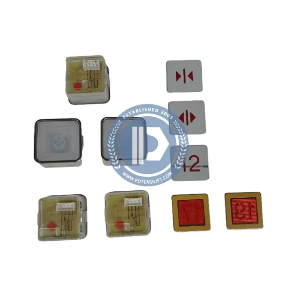 elevator bst button ka301 for sigma, red light, no braille