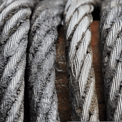 uneven wire rope tension