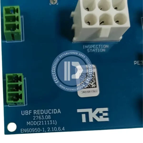 elevator pcb ubf reducida 2763.08mod (211131) en60950 1, 2.10.6.4 for thyssenkrupp