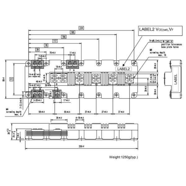 elevator module 2mbi1400vxb 120p 54 for fuji