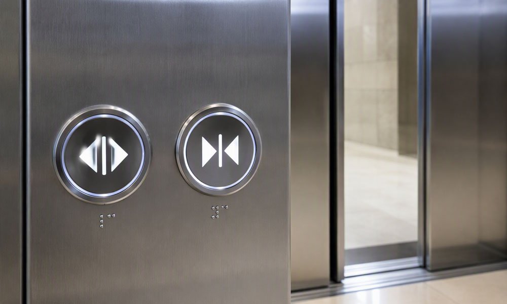 door open and elevator door close button