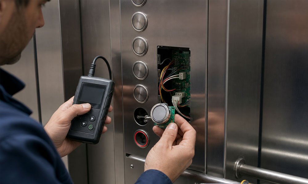 elevator button maintenance and replacement