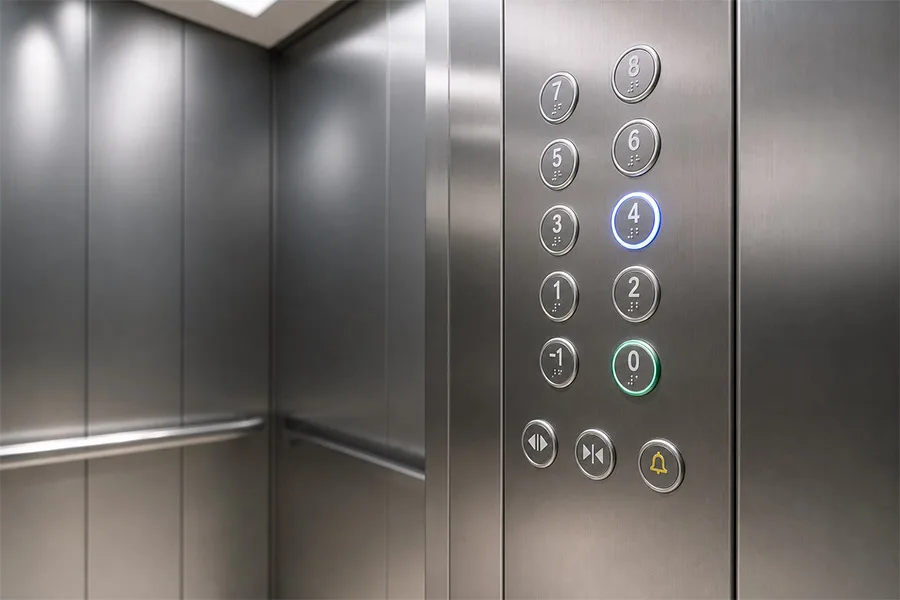 modern elevator button panel