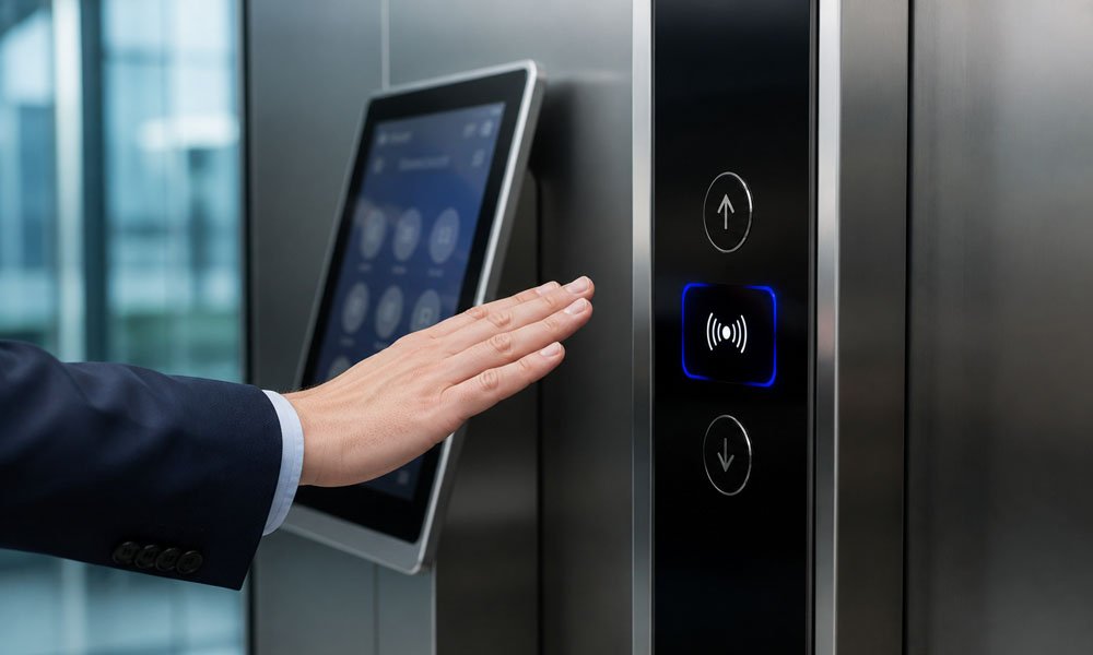 touchless and smart elevator buttons