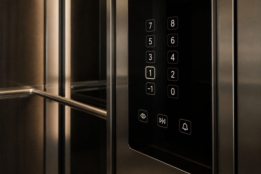 touch button elevator cop, capacitive touch cop, and glass touch button cop with illuminated elevator controls