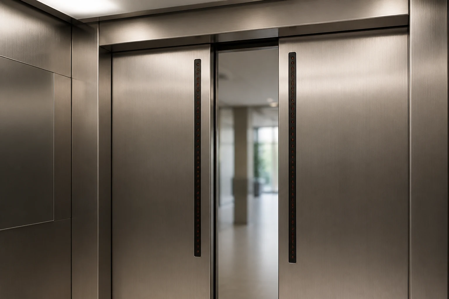 elevator door light curtain on car door